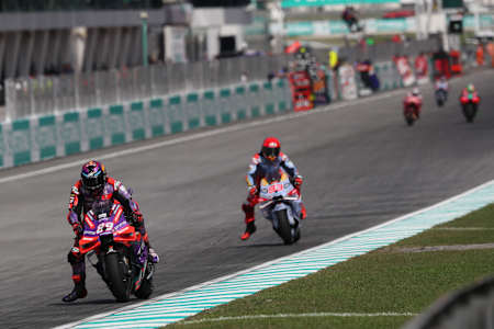 Jorge Martin in action at the Malaysian MotoGP on November 3, 2024