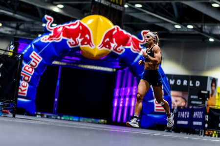 Ida Mathilde Steensgaard seen during the Elite 15 at the Hyrox Major in Hong Kong on November 22, 2024. 