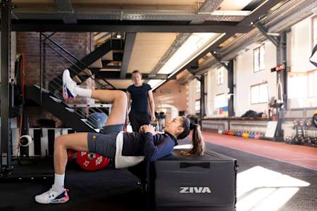 Hande Baladin is seen during her training session at the APC in Thalgau, Salzburg, Austria on December 28, 2023. 
