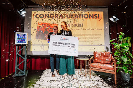 Die Red Bull Basement Gewinner SoftSocket feiern ihren Sieg in Zürich und ziehen damit ins Weltfinale 2024 in Tokio ein