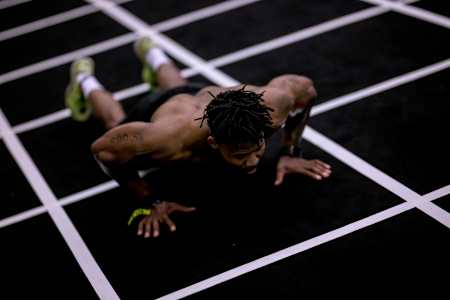 In 2024, Matthew Stone competes intensely at Hyrox Cape Town.