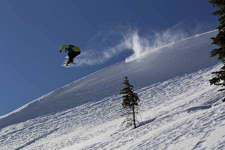 Mark McMorris performs during Red Bull Supernatural in Nelson, British Columbia, Canada on February 7, 2012.