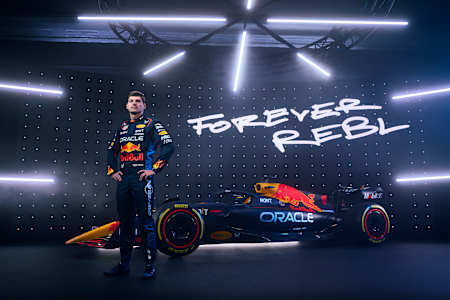 Max Verstappen poses for a portrait during Red Bull Racing 2024 Season Launch RB20 in London, UK on January 30, 2024 