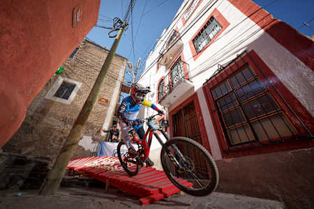 Sebastian Holguin performs at the Red Bull Guanajuato Cerro Abajo in Guanajuato, Mexico on March 23, 2024.