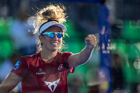 Прем'єра сезону в Ер-Ріяді Padel P1, SF 1 - Castello/Jensen — Gonzalez/Brea в Ер-Ріяді, Саудівська Аравія 1 березня 2024 року.