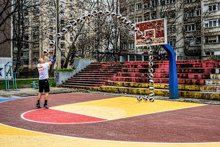 Dušan Bulut performs during the photo shoot session in Belgrade, Serbia on March 4, 2023.