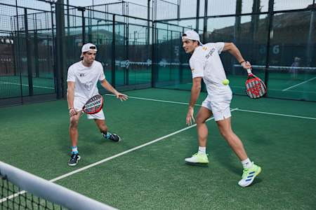 Ale Galan and Juan Lebron perform in Madrid, Spain on February 10, 2022.