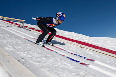 Ryoyu Kobayashi of Japan seen in Akureyri, Iceland, on April, 23, 2024.