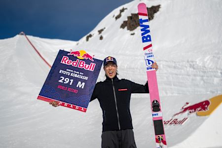 Ryoyu Kobayashi of Japan seen in Akureyri, Iceland on April 24, 2024.