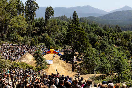 Venue at Red Bull Hardline in Maydena Bike Park,  Australia on February 24,  2024