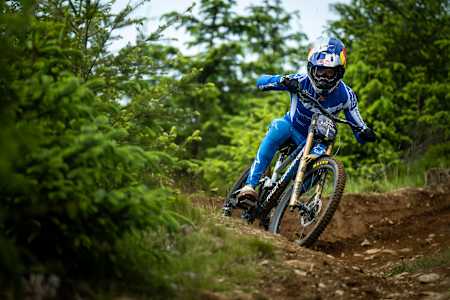 Ronan Dunne competes at Red Bull Hardline 2024 Dinas Mawddwy, Wales, United Kingdom
