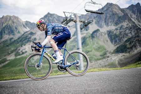 Wout Van Aert on Stage 14 during the 111th Tour de France on July 13, 2024.