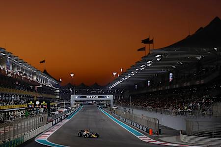Max Verstappen on track during the F1 Grand Prix of Abu Dhabi at Yas Marina Circuit on December 8, 2024.