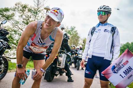 Tom Evans beim 2022 Wings for Life World Run in Wien,