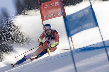 Marco Odermatt performs during FIS Alpine Ski World Cup 2024-2025 in Beaver Creek, Colorado, USA on December 3, 2024. 