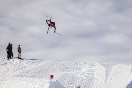 Nico Porteous performs at Cardrona Alpine resort near Wanaka, New Zealand, on August 13, 2025. 