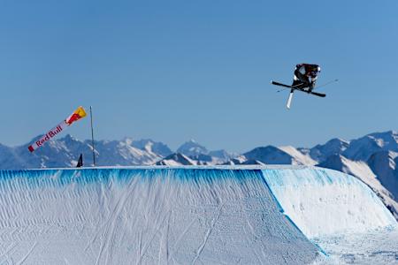 Mathilde Gremaud performs at the Laax Open in Laax, Switzerland on January 17, 2025.