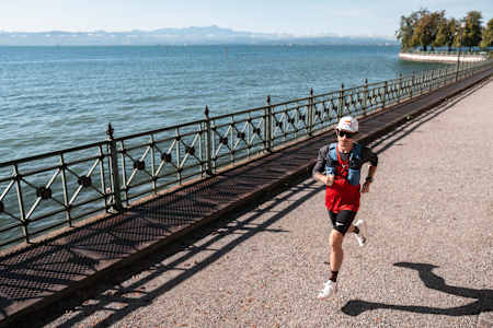 Florian Neuschwander performs during the Lakerun at Bodensee, September 6,2025.