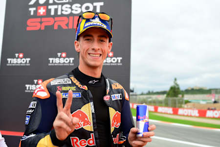 Pedro Acosta poses for a portrait during the Tissot Sprint race at stop 22 of the MotoGP World Championship, the Valencia Grand Prix, in Valencia, Spain on November 15, 2025.   