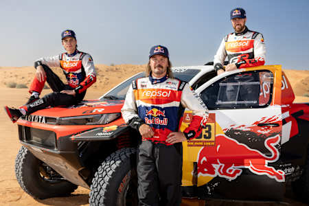 Seth Quintero, Henk Lategan and Toby Price from Toyota Gazoo Racing set to take on the upcoming Dakar 2026, Dubai, UAE on November 19, 2025 
