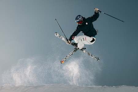 Flora Tabanelli performs during a training in Livigno, Italy on February 28, 2025.