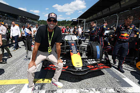 Jurgen Klopp on the grid with the car of Max Verstappen of the Netherlands and Oracle Red Bull Racing prior to the F1 Grand Prix of Austria at Red Bull Ring on June 29, 2025 in Spielberg, Austria