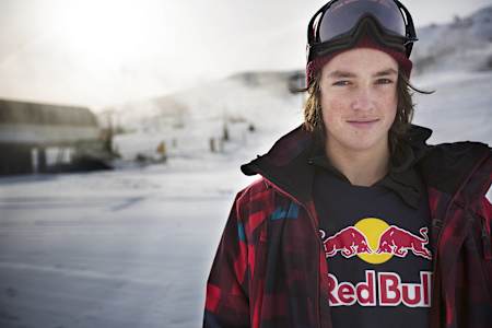 In 2012, Scotty James wearing poses for a portrait at a snow performance camp in Sun Valley, Idaho, USA.
