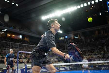 Martín Di Nenno of Argentina competes during the Greenweez Paris Major, at Roland-Garros stadium in Paris, France on October 05, 2024.