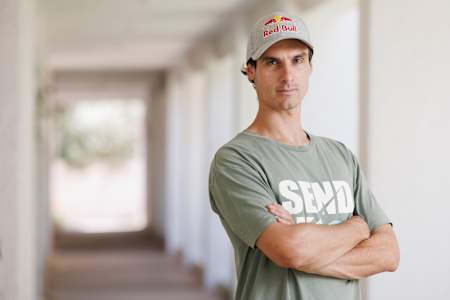 Benjamín Herrera poses for a portrait during the Red Bull LATAM Athlete Summit in Chile on January 15, 2025. 