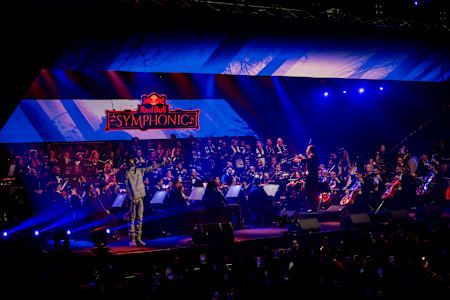 Marwan Pablo and conductor Nayer Nagui lead a vibrant Red Bull Symphonic performance, blending genres in harmony at Cairo, Egypt, on December 7, 2024