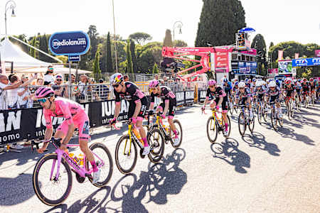 Wout van Aert tackles the final stage of the Giro d'Italia 2025 in Rome. 
