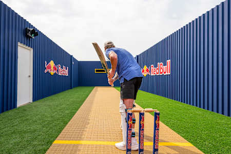 Ben Stokes performs during the Cricket Challenges in Mumbai, India on April 25, 2025. 