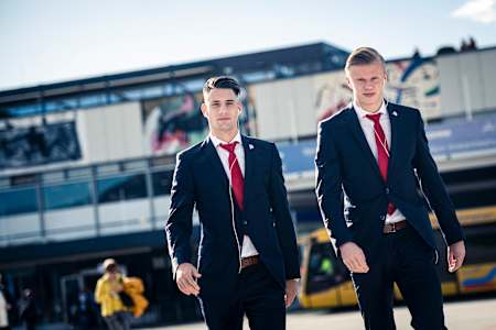 Erling Haaland and Dominik Szoboszlai as team-mates at FC Red Bull Salzburg.