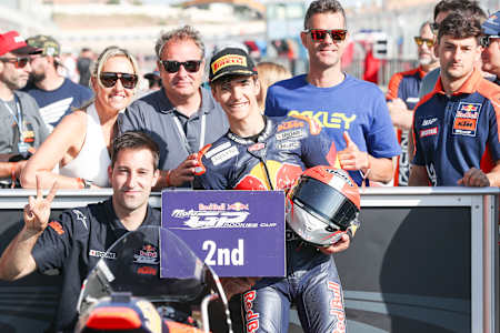 Brian Uriarte got 2nd in the Sunday Race in Aragon 2025