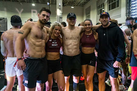 Team England pose for a photo at the Hyrox World Championship in Chicago, USA on June 13, 2025.