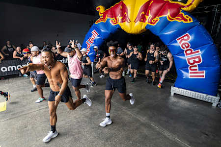 Competitors perform during Hyrox  in Auckland, NZ on February 01, 2025 