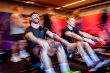 Participants are seen at the Red Bull Hyrox coaches camp in Silverstone on 5th August 2025.
