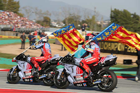 Marc Marquez during the MotoGP Race in Barcelona, Spain on November 17th, 2024. 