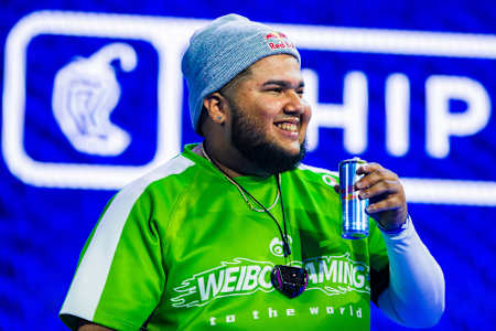 MenaRD celebrates at EVO Championship Series in Las Vegas, Nevada, USA on August 3, 2025. 