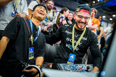 Adel 'BigBird' Anouche at EVO Championship Series in Las Vegas, Nevada, USA on August 1, 2025. 