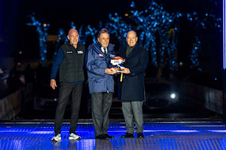 H.S.H. Prince Albert II of Monaco was gifted a helmet