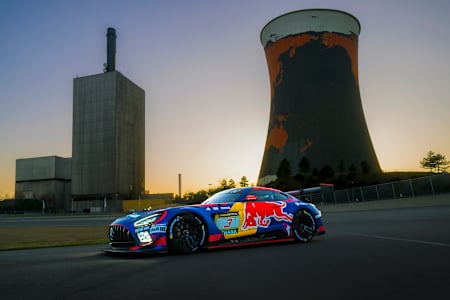 The car that Max Verstappen will drive at the Nürburgring 24 Hours is revealed in Meppen, Germany on March 6, 2026.
