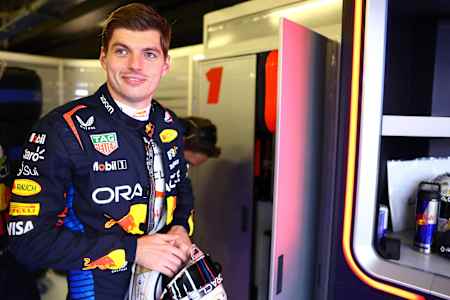 Max Verstappen of Oracle Red Bull Racing prepares to drive in the garage prior to the F1 Grand Prix of Abu Dhabi at Yas Marina Circuit on December 8, 2024.