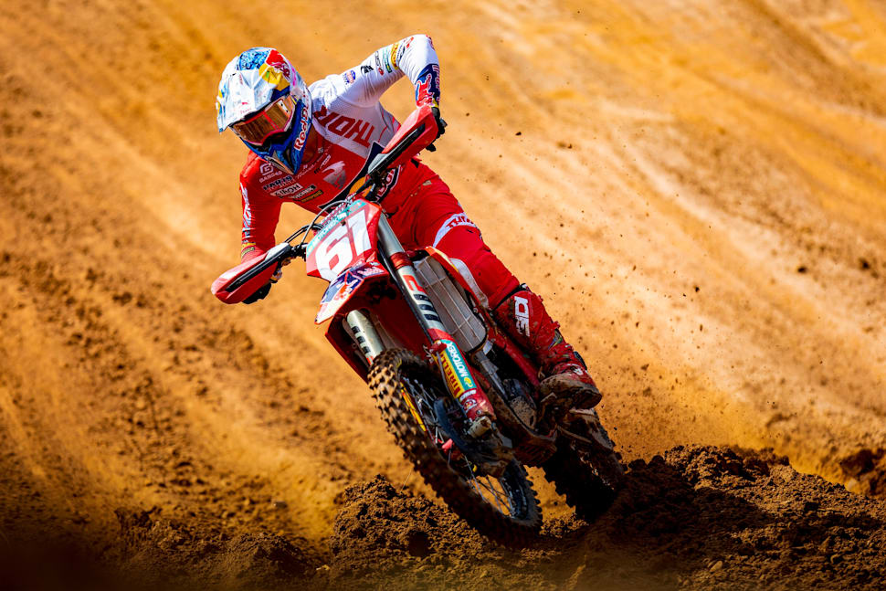 Jorge Prado y Red Bull GASGAS Factory Racing durante el Campeonato del Mundo FIM de Motocross FIM MXGP en Maggiora, Italia, el 17 de septiembre de 2023.