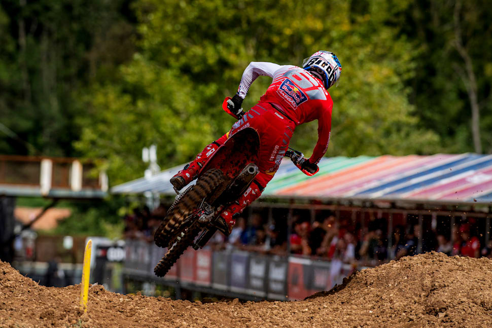 Jorge Prado y Red Bull GASGAS Factory Racing durante el Campeonato del Mundo FIM de Motocross FIM MXGP en Maggiora, Italia, el 17 de septiembre de 2023.