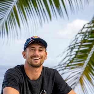 Leon Glatzer portrait in Teahupoo, Tahiti on June 3 2022. 