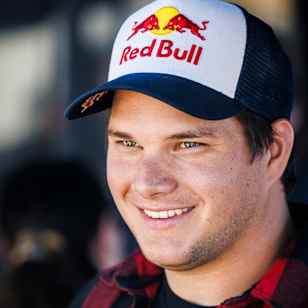 Andrew Carlson poses for a portrait at Red Bull Crandon World Cup in Crandon, Wisconsin, USA on September 3, 2022.