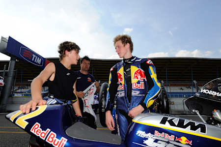 Alexander Kristiansson in the pit lane of Assen 2010
