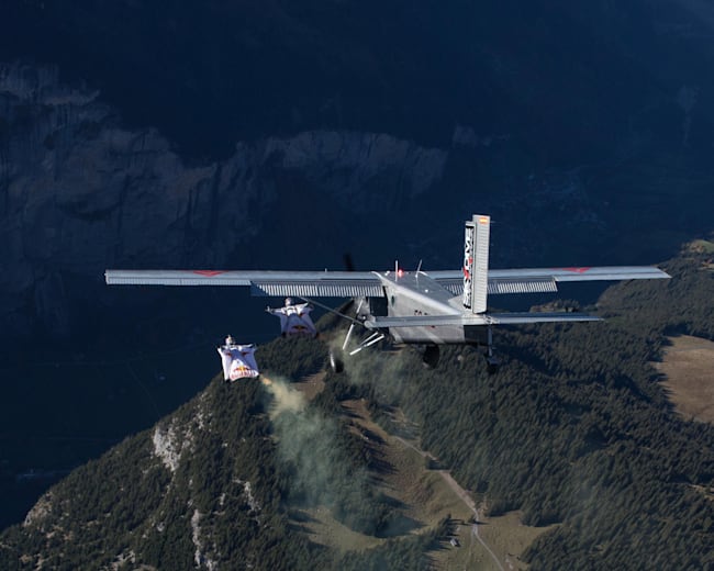 Fred Fugen Vince Reffet Base Jump Into A Plane Video