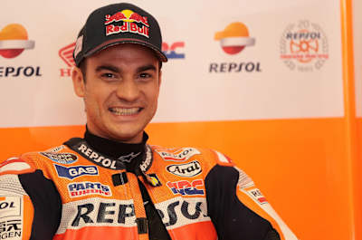 El piloto de MotoGP, Dani Pedrosa, en Mugello.
